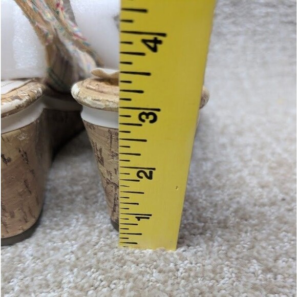 Relativity Womens Fabric Sandals Adjustable Strap Patchwork Size 10M Wedge Heel - Picture 11 of 13